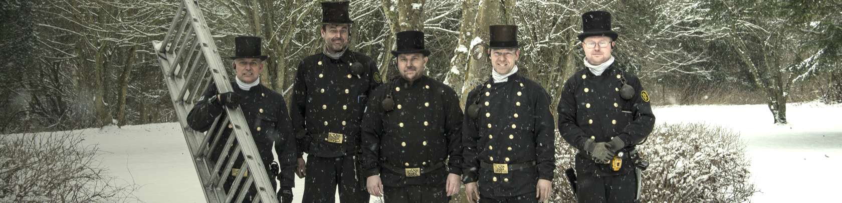 Alle fem skorstensfejere i Skorstenfejer Sorø