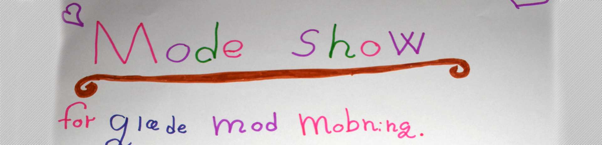 Modeshow mod mobning på Holbergskolen i Dianalund arrangeret af Lions