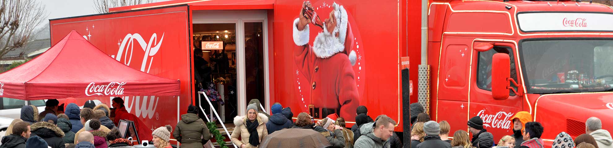 Coca Colas Juletruck kommer forbi Dianalund Centret med egen julestue og julemand