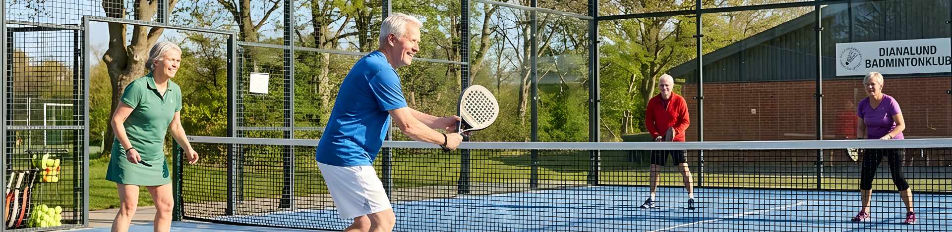 Mulighed for nye padel tider for 60+ og andre dagspillere på Padelbanerne i Dianalund